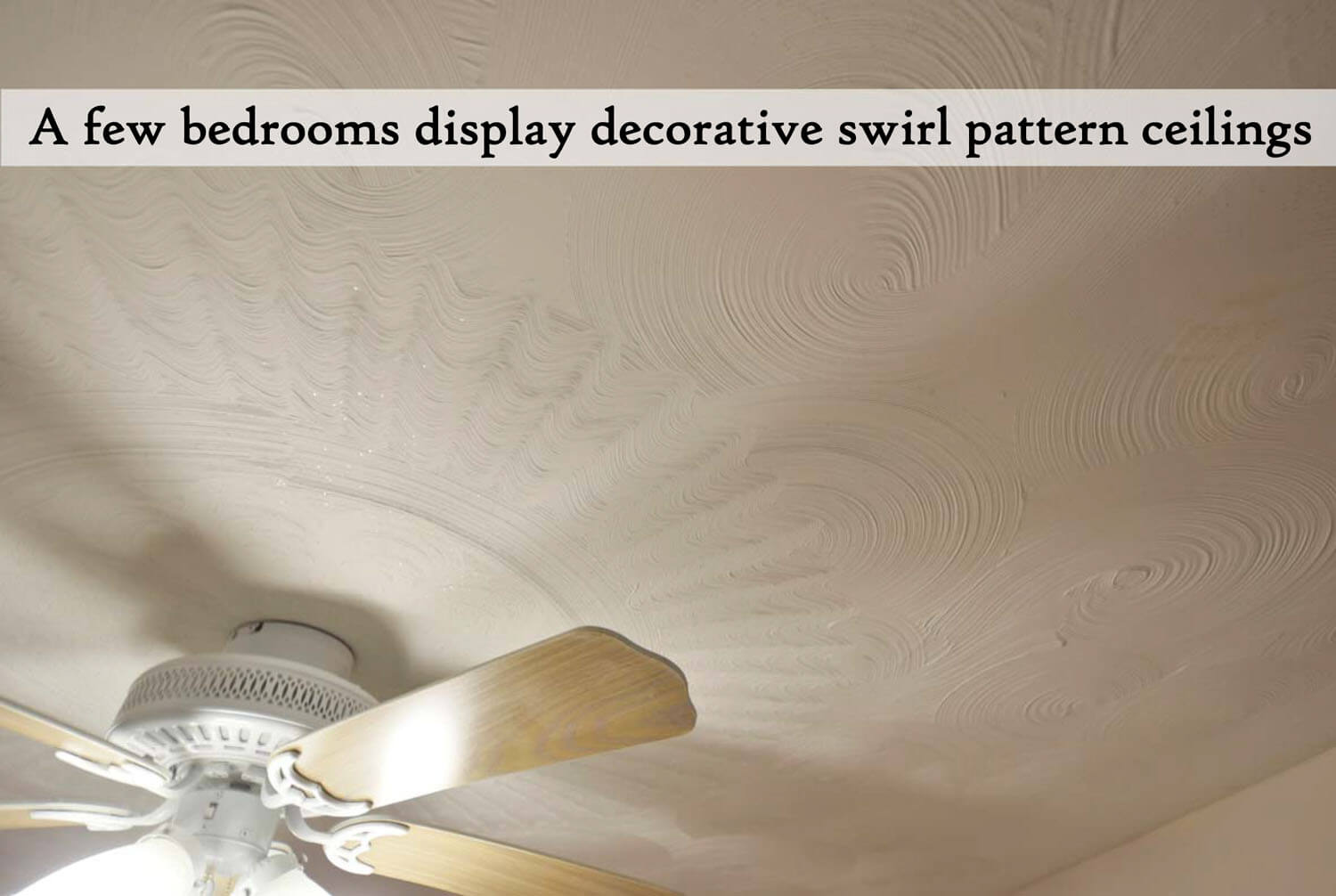 Swirl Drywall Textured Ceiling Detail Label Pemetic Purveyors